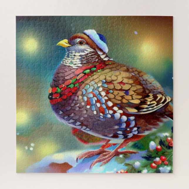 Weihnachtspartridge (4) puzzle (Vertikal)
