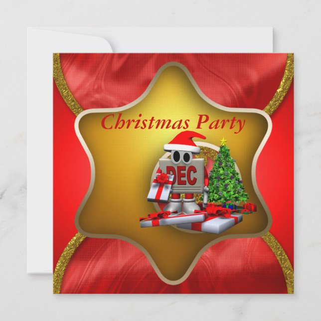 WeihnachtsParty Einladung (Vorderseite)