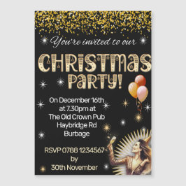 WeihnachtsParty Einladung Magnetic