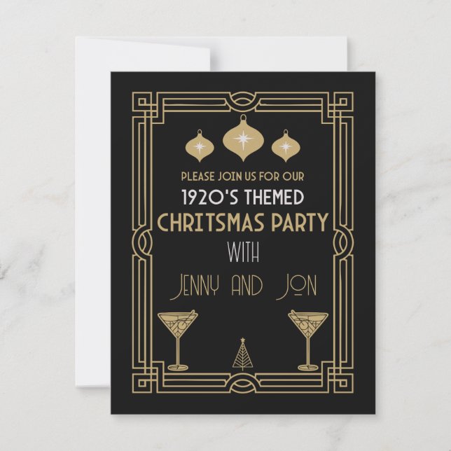 WEIHNACHTSPARTY IM STIL DER 1920ER JAHRE (Vorderseite)