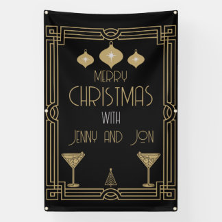 WEIHNACHTSPARTY IM STIL DER 1920ER JAHRE BANNER
