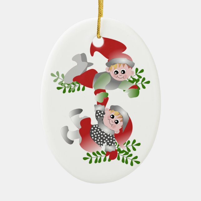 Weihnachtspass Keramikornament (Vorne)