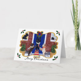 Weihnachtspass Labradors Feiertagskarte