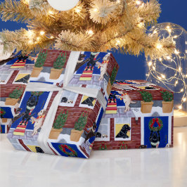 Weihnachtspass Labradors Geschenkpapier