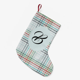 Weihnachtspastel kariert. Benutzerdefiniert mit de Kleiner Weihnachtsstrumpf