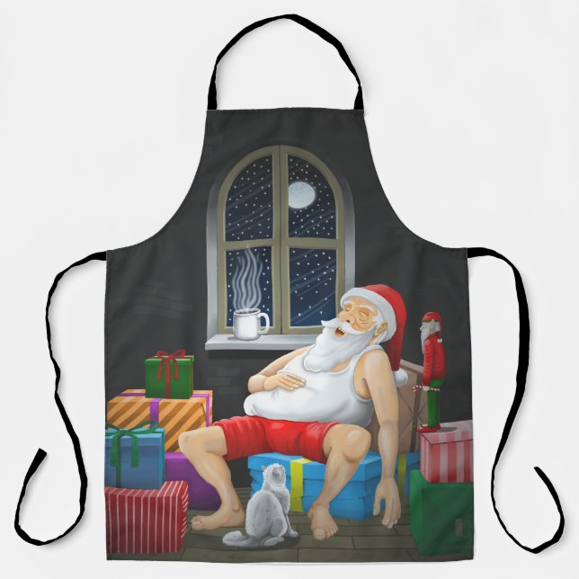 Weihnachtspause des Weihnachtsmanns Schürze (Vorderseite)