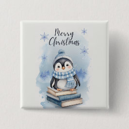 Weihnachtspenguin Button