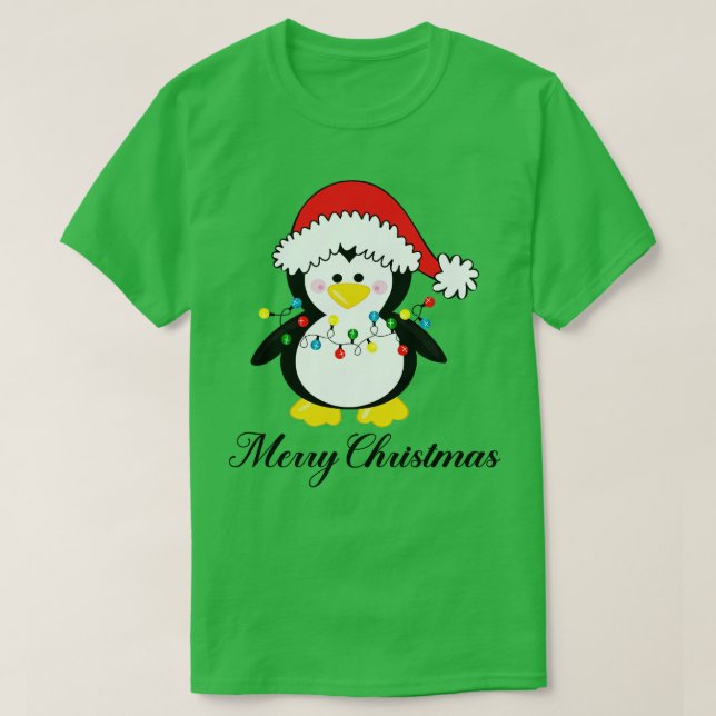 Weihnachtspenguin Classic TShirt TShirt (Design vorne)