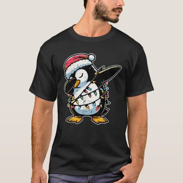 Weihnachtspenguin Dab Xmas Jungs Mädchen Kleinkind T-Shirt (Vorderseite)