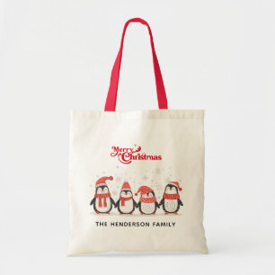 WeihnachtsPenguin Familie Tote Tasche