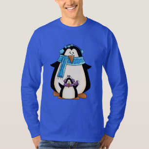 Weihnachtspenguin Feiertags-Cartoon-T - Shirt