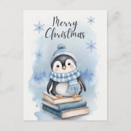 Weihnachtspenguin Feiertagspostkarte