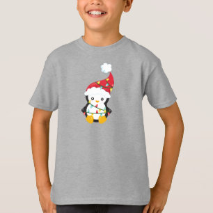 Weihnachtspenguin, Weihnachtsmannmütze, Weihnachts T-Shirt