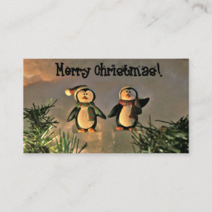 Weihnachtspenguinen Visitenkarte