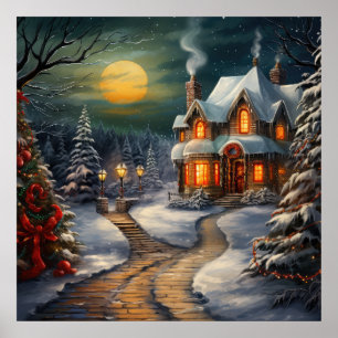 Weihnachtspenster Poster