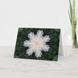 Weihnachtspeony Kaleidoskop Feiertagskarte