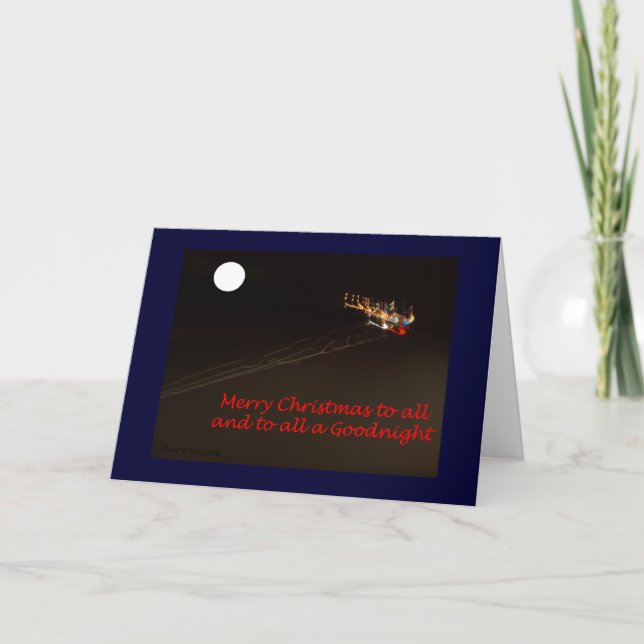 Weihnachtspfade Feiertagskarte (Vorderseite)