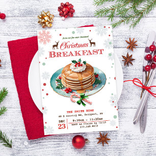 Weihnachtspfannkuchen-Einladung Einladung