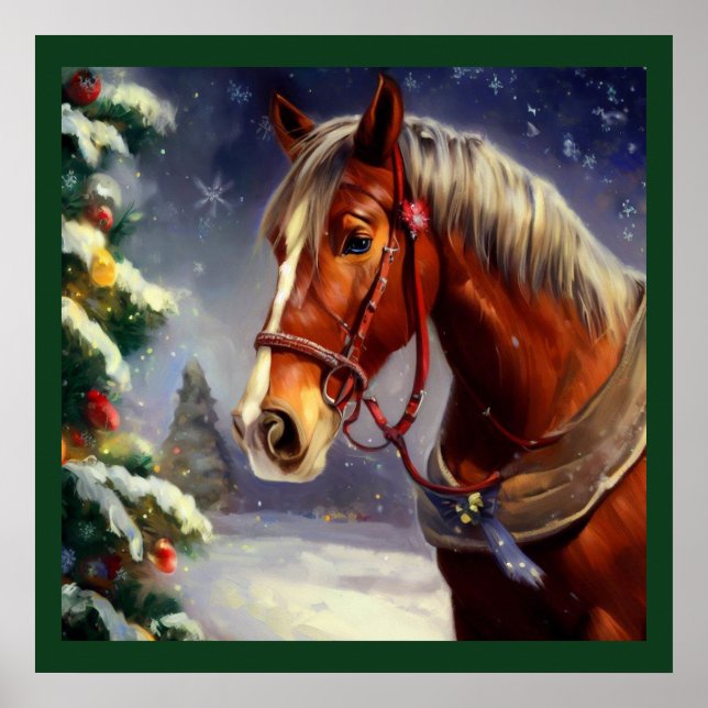 Weihnachtspferd 1 poster (Vorne)