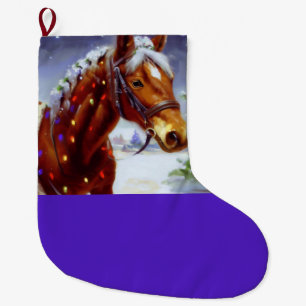 Weihnachtspferd 3 großer weihnachtsstrumpf
