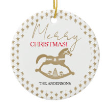 Weihnachtspferd aus Holz