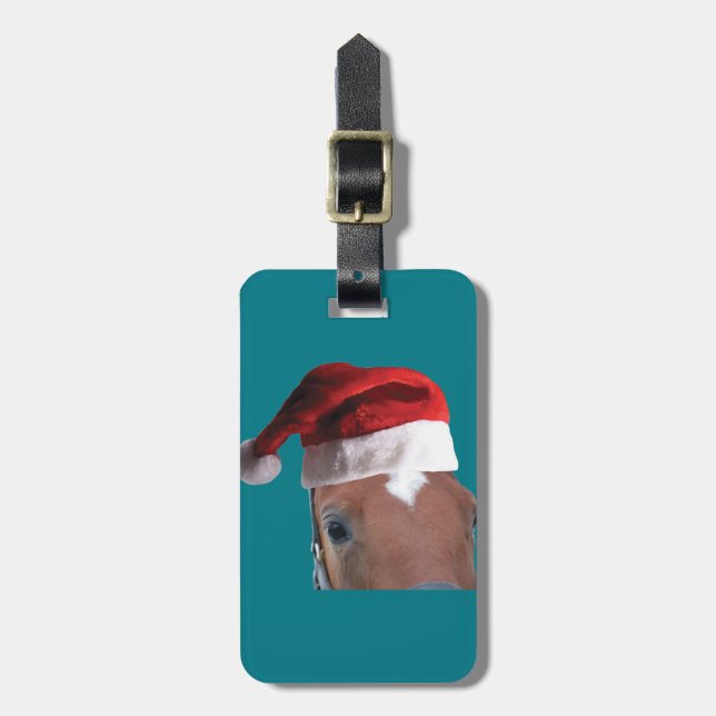 Weihnachtspferd Gepäckanhänger (Vorderseite vertikal)