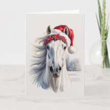 Weihnachtspferd-Grußkarte