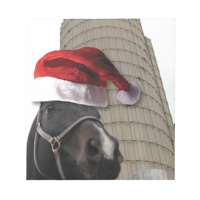 Weihnachtspferd Notizblock (Vorderseite)