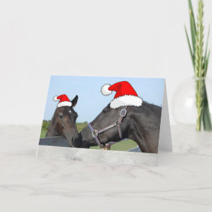 Weihnachtspferd & Pony Feiertagskarte