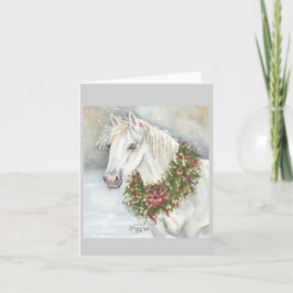 Weihnachtspferd von Sherry Karte