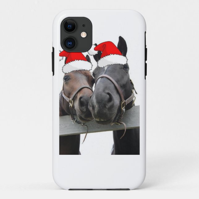 Weihnachtspferde Case-Mate iPhone Hülle (Rückseite)