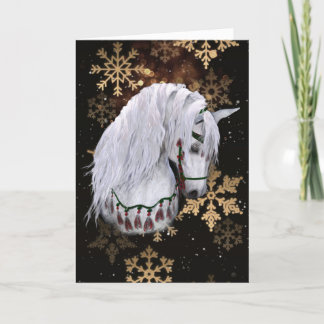 Weihnachtspferde Feiertagskarte