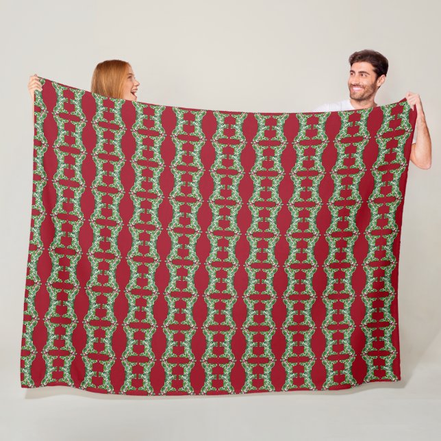Weihnachtspferde Fleecedecke (Beispiel)