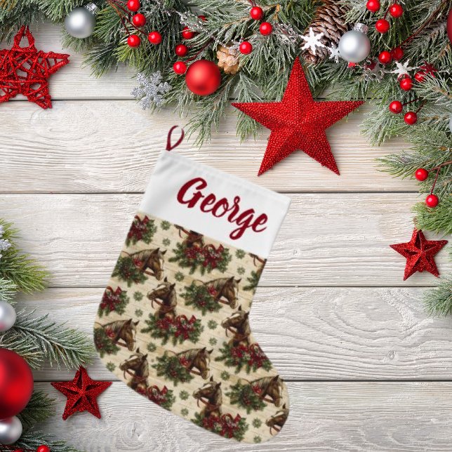 Weihnachtspferde Großer Weihnachtsstrumpf (Von Creator hochgeladen)