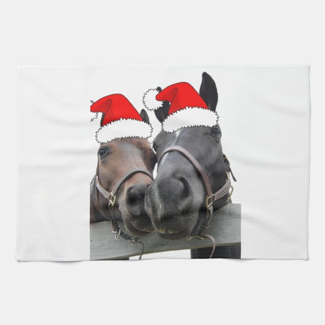 Weihnachtspferde Küchentuch (Horizontal)