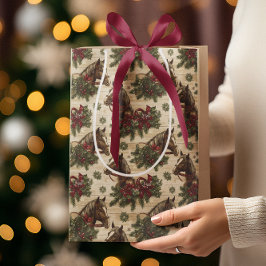 Weihnachtspferde Mittlere Geschenktüte