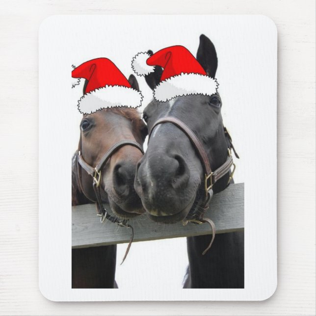 Weihnachtspferde Mousepad (Vorne)