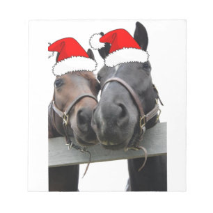 Weihnachtspferde Notizblock