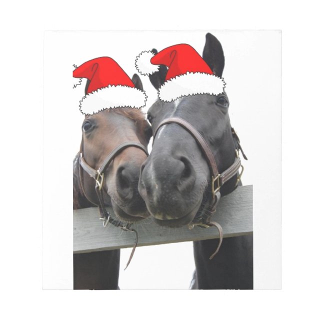 Weihnachtspferde Notizblock (Vorderseite)