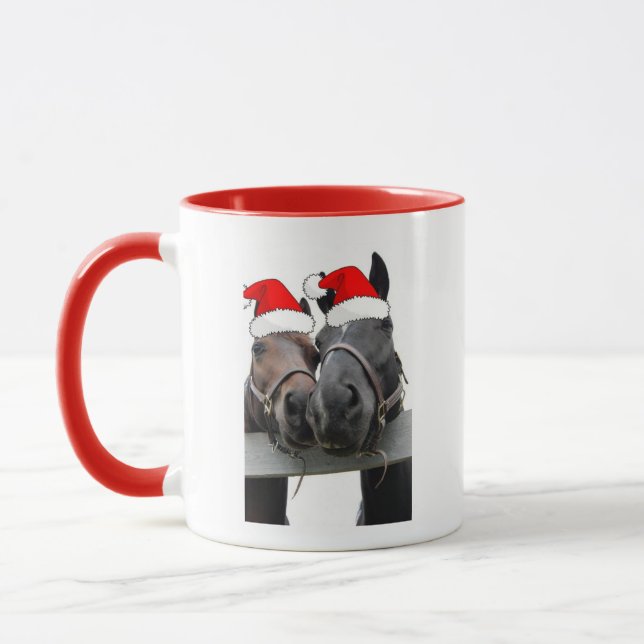 Weihnachtspferde Tasse (Links)