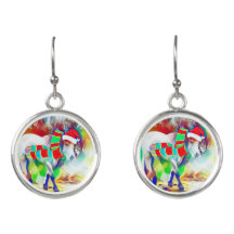 Weihnachtspferdemodeohrringe