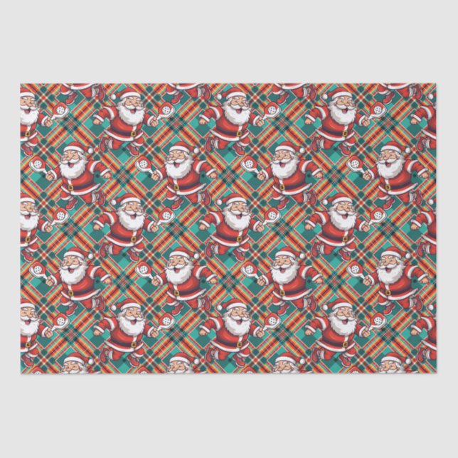 🎅 Weihnachtspickleball Seidenpapier (Vorderseite)