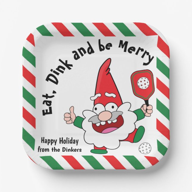 Weihnachtspieß-Teller Pappteller (Vorderseite)