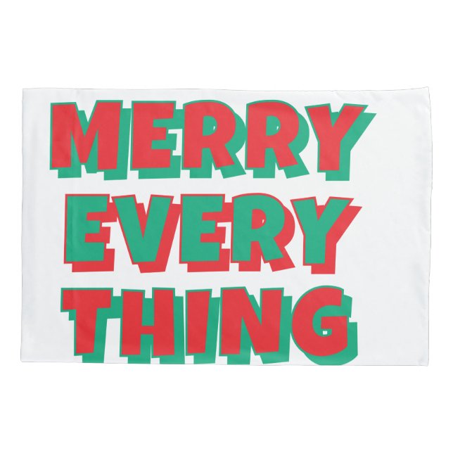 Weihnachtspillowcase Kissenbezug (Rückseite)