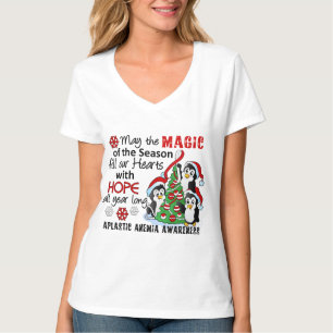 WeihnachtsPinguin-aplastische Anämie T-Shirt