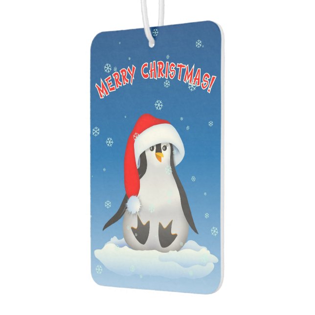 Weihnachtspinguin Autolufterfrischer (Links)
