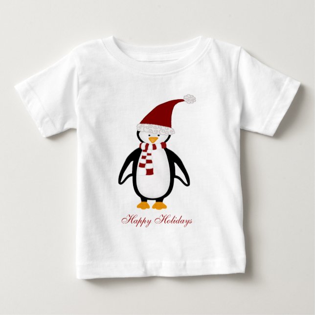 WeihnachtsPinguin-Baby-T-Shirt Baby T-shirt (Vorderseite)