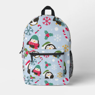 Weihnachtspinguin Bedruckter Rucksack