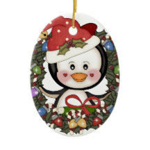 WeihnachtsPinguin-Feiertags-Kranz
