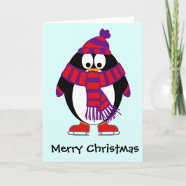 Weihnachtspinguin Feiertagskarte